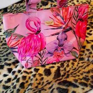 CONSUELA GRAB AND GO MINI BRYNN FLAMINGO  TOTE NEW WITHOUT TAGS  8" X 8" APPROX.